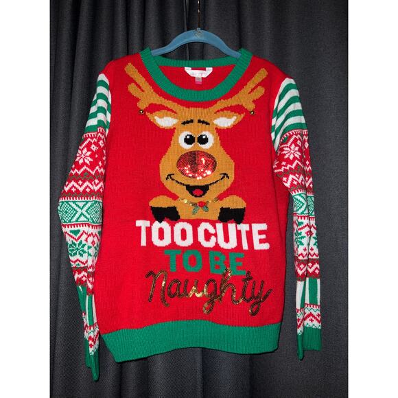 Ugly Christmas Sweater Xmas Size Large - Picture 1 of 3